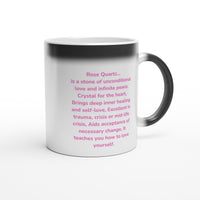 Rose Quartz Crystal HEAT changing Mug