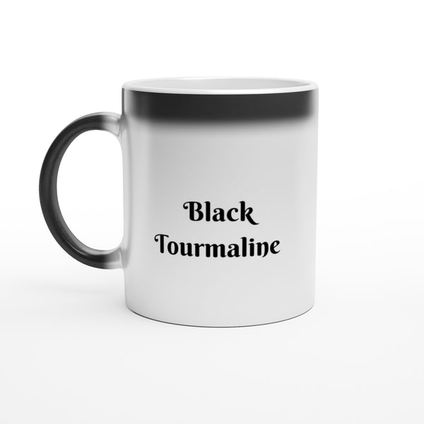 Black Tourmaline Crystal HEAT changing Mug