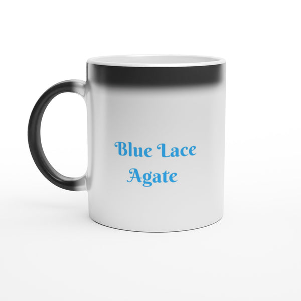 Blue Lace Agate Crystal HEAT changing Mug